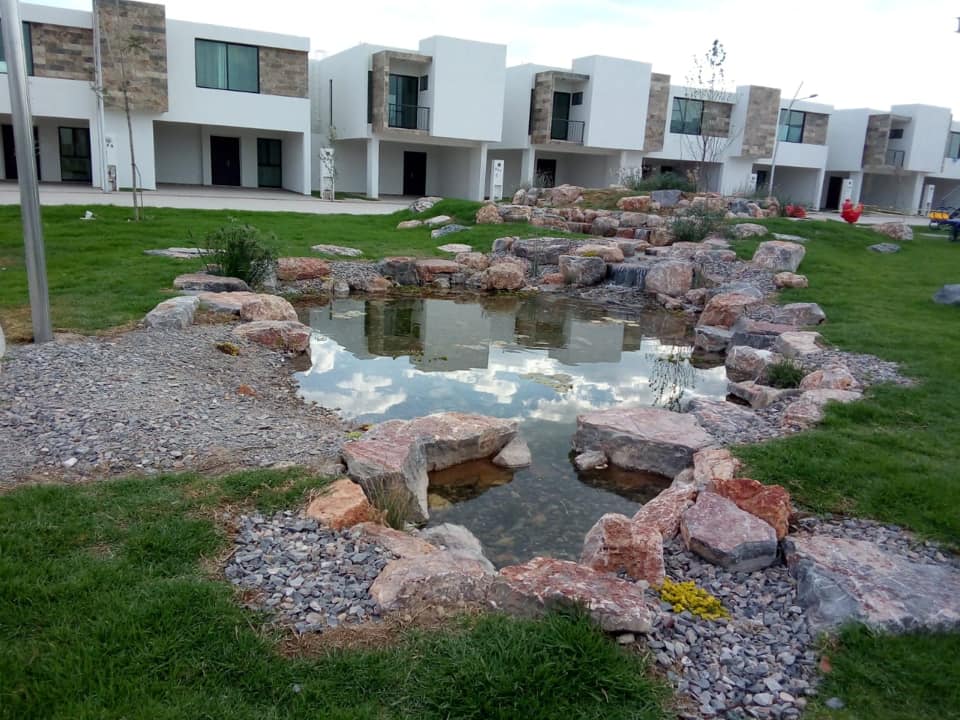 Estanque Decorativo en Fraccionamiento de San Luis Potosí